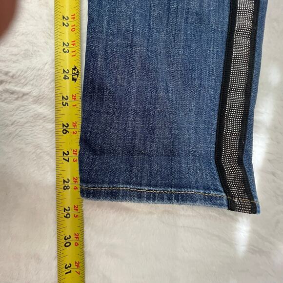 Rock & Republic Women's Berlin Tuxedo Stripe Denim Jeans Size 14 Streetwear - Picture 13 of 16